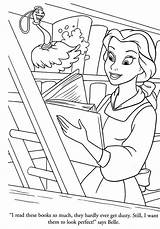 Belle Coloring Pages Disney Princesses sketch template