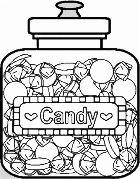 sweets  candy coloring pages