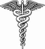 Symbol Medical Serpent Helix Double Visit Tattoo sketch template
