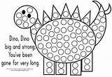 Dot Bingo Dauber Dinosaur Activities Dinosaurs Daubers Dots Fill Printablee Azcoloring sketch template