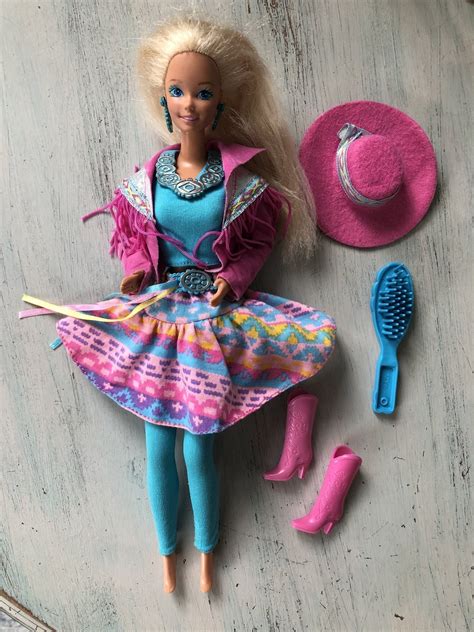 1989 western fun barbie docka mattel 406298070 ᐈ köp på tradera