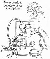 Coloring Electrical Electrician Safety Pages Getcolorings Printable Getdrawings sketch template