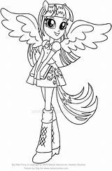 Twilight Equestria Sparkle Girls Pony Little Drawing Da Colorare Coloring Pages Stampare Cartonionline Dei Disegni Paintingvalley Disegno Di sketch template