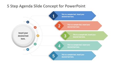 steps agenda concept powerpoint slidemodel