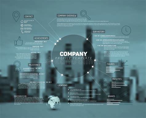 vector company infographic overview design template stock illustration illustration