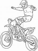 Motocross Colorear Freestyle Desenho Motorbike Transporte Trilha Motorrad Coloriages Transport Tegninger Malvorlage Desenhar Ktm Coloringcity Ausmalen sketch template