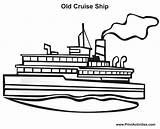 Coloring Cruise Pages Ship Disney Comments Coloringhome Popular sketch template