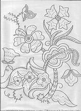 Embroidery Crewel Hand Patterns Kits Books Jacobean Choose Board Designs Ribbon sketch template