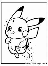 Pikachu Iheartcraftythings Happily Thinking sketch template