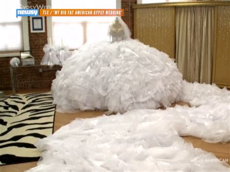 see the huge dress that made big fat gypsy wedding history newsy story