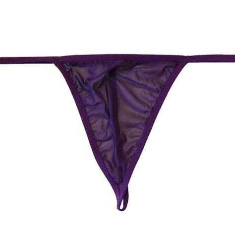 Purple Sheer G String Brasbys