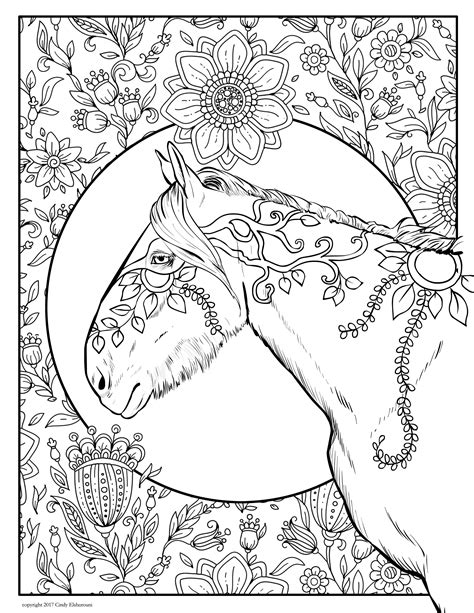 horse coloring pages  adults thiva hellas