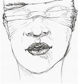 Drawing Blindfold Drawings Deviantart Getdrawings Line sketch template