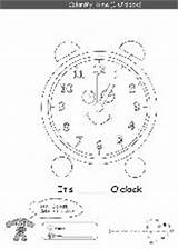 Time Coloring Pages Learning Work sketch template