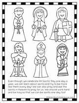 Saints Catholic Printables Sunday School Coloring Kids Packet Worksheet Crafts Pages Printable Activities Lessons Children Easy Worksheets Saint Reallifeathome Sheets sketch template