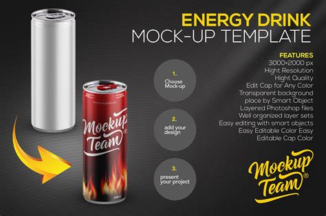 energy drink label template