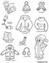 Vetement Vetements Imagier Maternelle Vêtements Moufle Coloriages sketch template