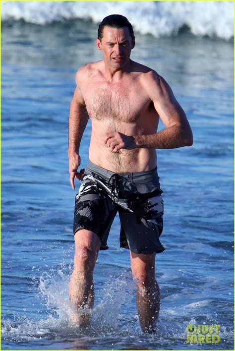hugh jackman goes for another shirtless run on the beach photo 4120240 hugh jackman mike