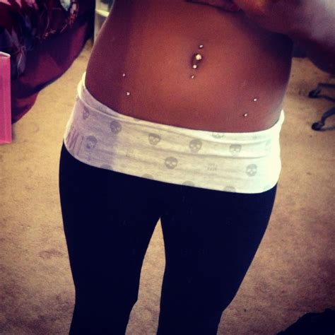 Hip Dermals And Double Belly Button Piercing Hip Piercings Bellybutton