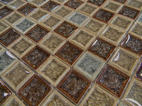 fossil crackle glass tile blend  glass mosaic tiles glass tile