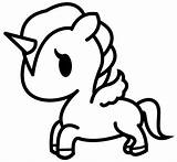 Coloring Pages Unicorn Tokidoki Emoji Blank Unicorno Discover Kawaii sketch template