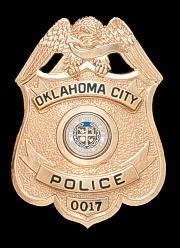 oklahoma city  police badge law enforcement badges pinterest