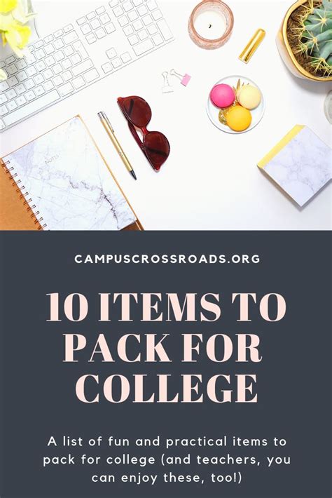 items  pack  college great gift ideas  collegel bound