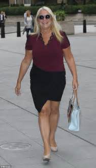 vanessa feltz shows off slimmed down physique in bodycon skirt daily mail online
