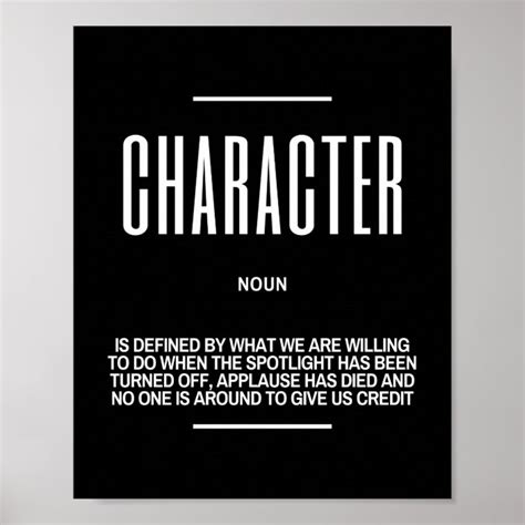 inspirational quote  character poster zazzlecom
