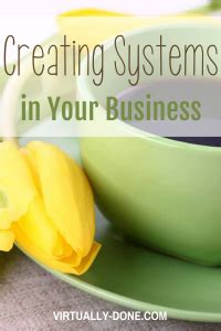 creating systems   business