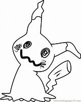 Mimikyu Litten Pokémon Mimi Coloringpages101 Kids Lycanroc sketch template