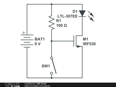 led circuit circuitlab
