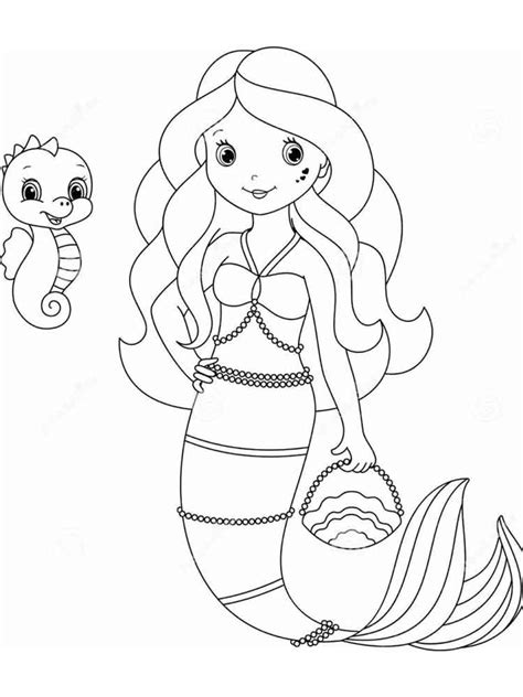 mermaid coloring pages  printables