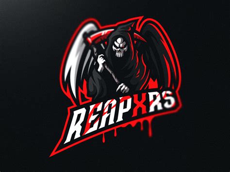reaper mascot logo design  mrvndesigns  dribbble