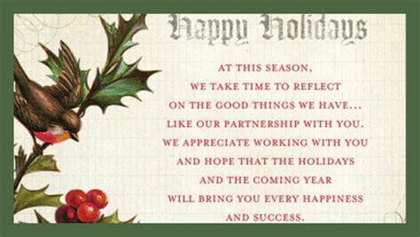 business holiday card templates