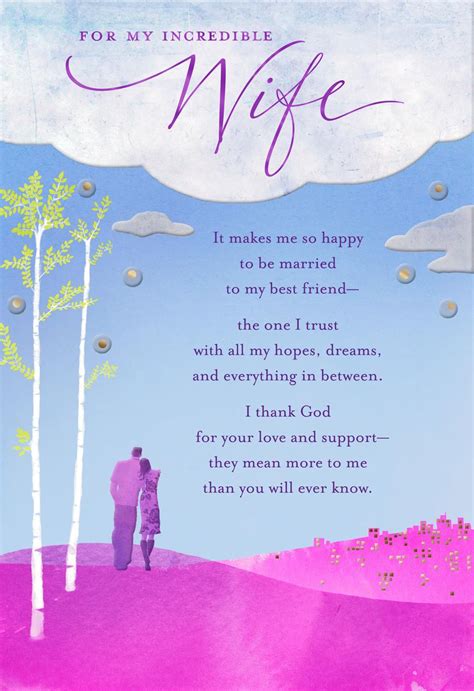 Wife I Love You Religious Birthday Card Greeting Cards