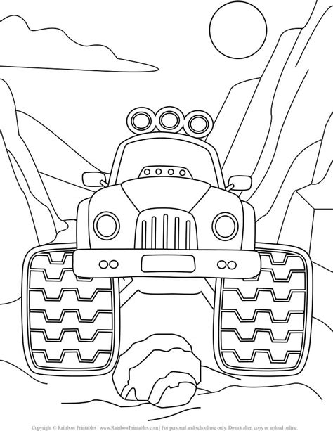 avenger monster truck coloring pages happy meal toys page  kids