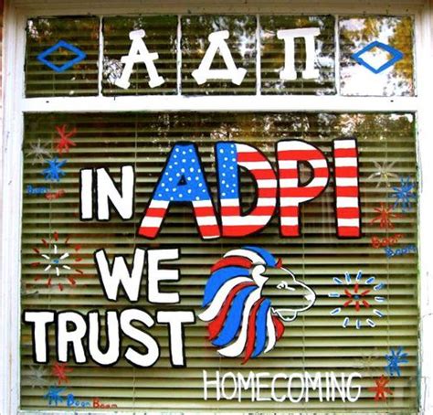 Banners Posters Alpha Delta Pi Window Decoration