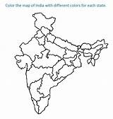 India Map Coloring Drawing Pages Flag Printable Kids State States Blank Print Colouring Vector Color Sheets Distressed Pdf Maps Clipart sketch template