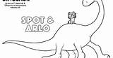 Arlo Coloring Dinosaur Spot Pages Good sketch template