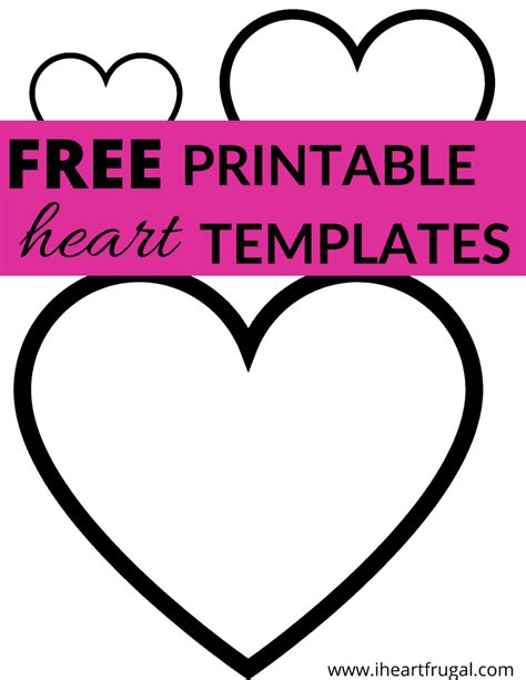 printable heart templates  heart coloring sheets  heart frugal