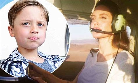 angelina jolie admits that son knox is learning to fly