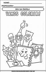 Escola Dia Caderno Cuadernos Aulas Letivo Cantinho Tareas Materia sketch template