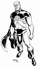 Manhunter Martian Superheroes Deathstroke Sketch sketch template