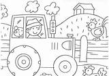 Farm Coloring Pages Preschool Boerderij Tractor Kindergarten Boer Animals Printable Para Colorear Thema Animal Kleurplaat Kleurplaten Crafts Kids Worksheets Tractors sketch template