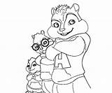 Alvin Chipmunks Esquilos Animation Coloriage Brittany Coloriages sketch template