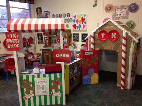 dramatic play gingerbread house sweet shop preschool preschool centers