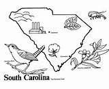 Coloring Carolina South Pages Outline State Flag North Popular sketch template