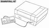 Nes Controller Drawingforall sketch template