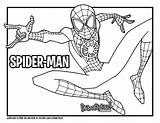 Morales Miles Coloring Spider Man Pages Into Verse Draw Drawing Too Drawittoo Popular sketch template